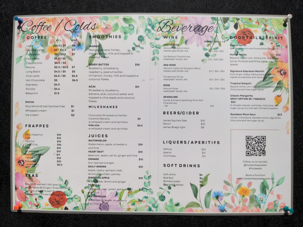 Menu Iluka On Baywater-2