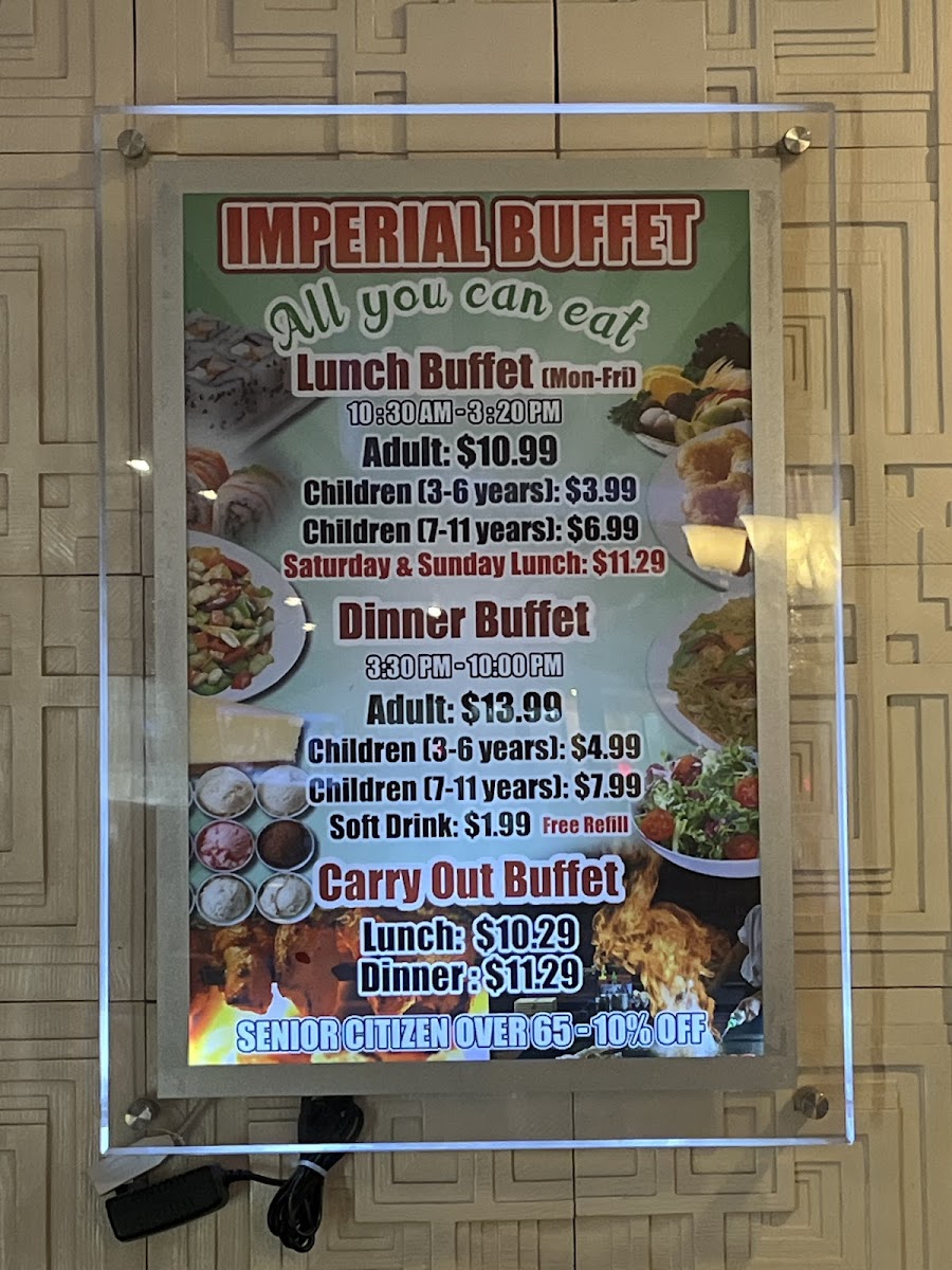 Menu Imperial Buffet-1