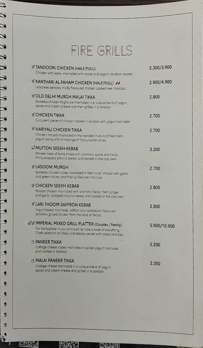 Menu Imperial Kitchen - Muscat-7
