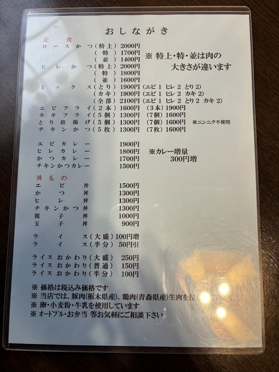 Menu Inahachi-10