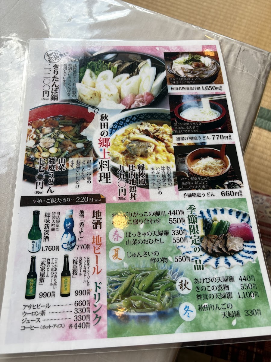 Menu Inaho-6