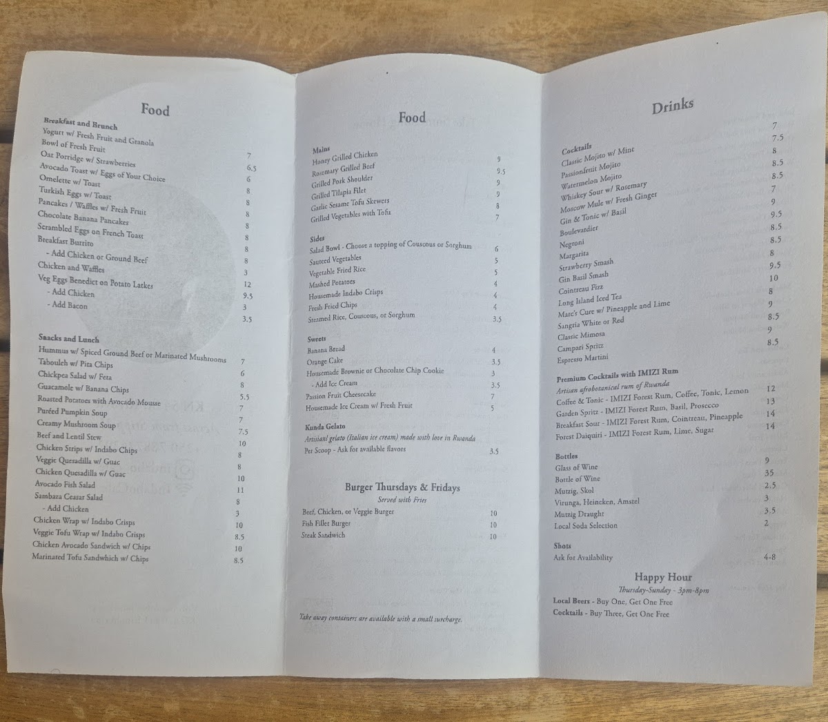 Menu Indabo Café Kiyovu-1