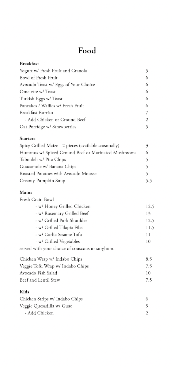 Menu Indabo Café Kiyovu-9