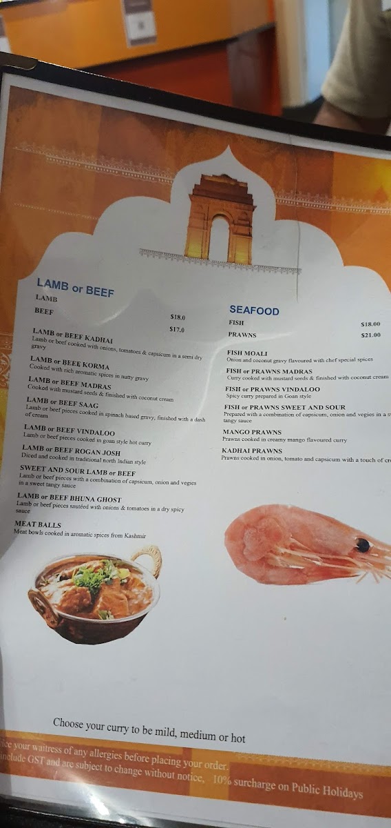 Menu India Gate On The Bay-9