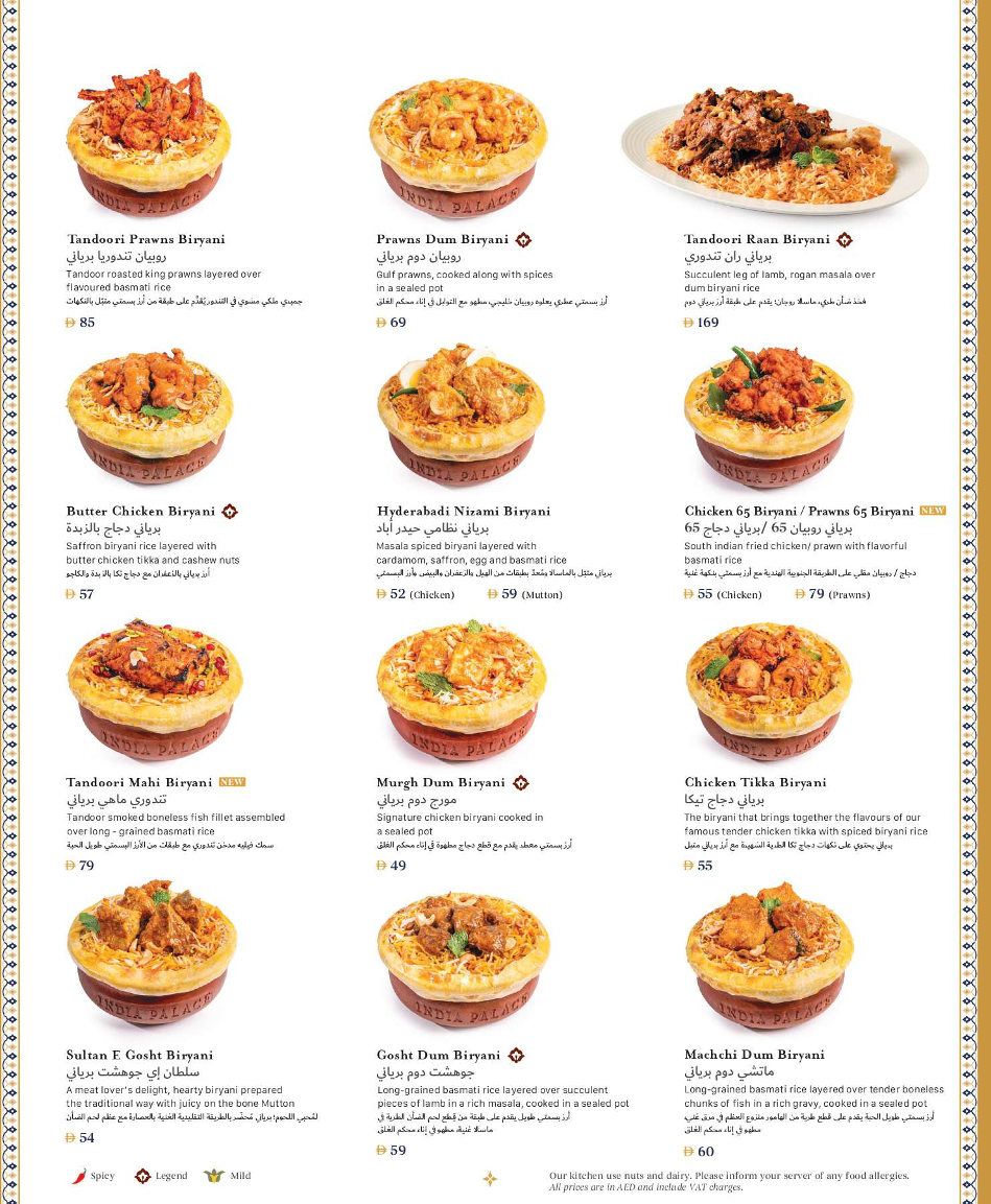 Menu India Palace Restaurant-3