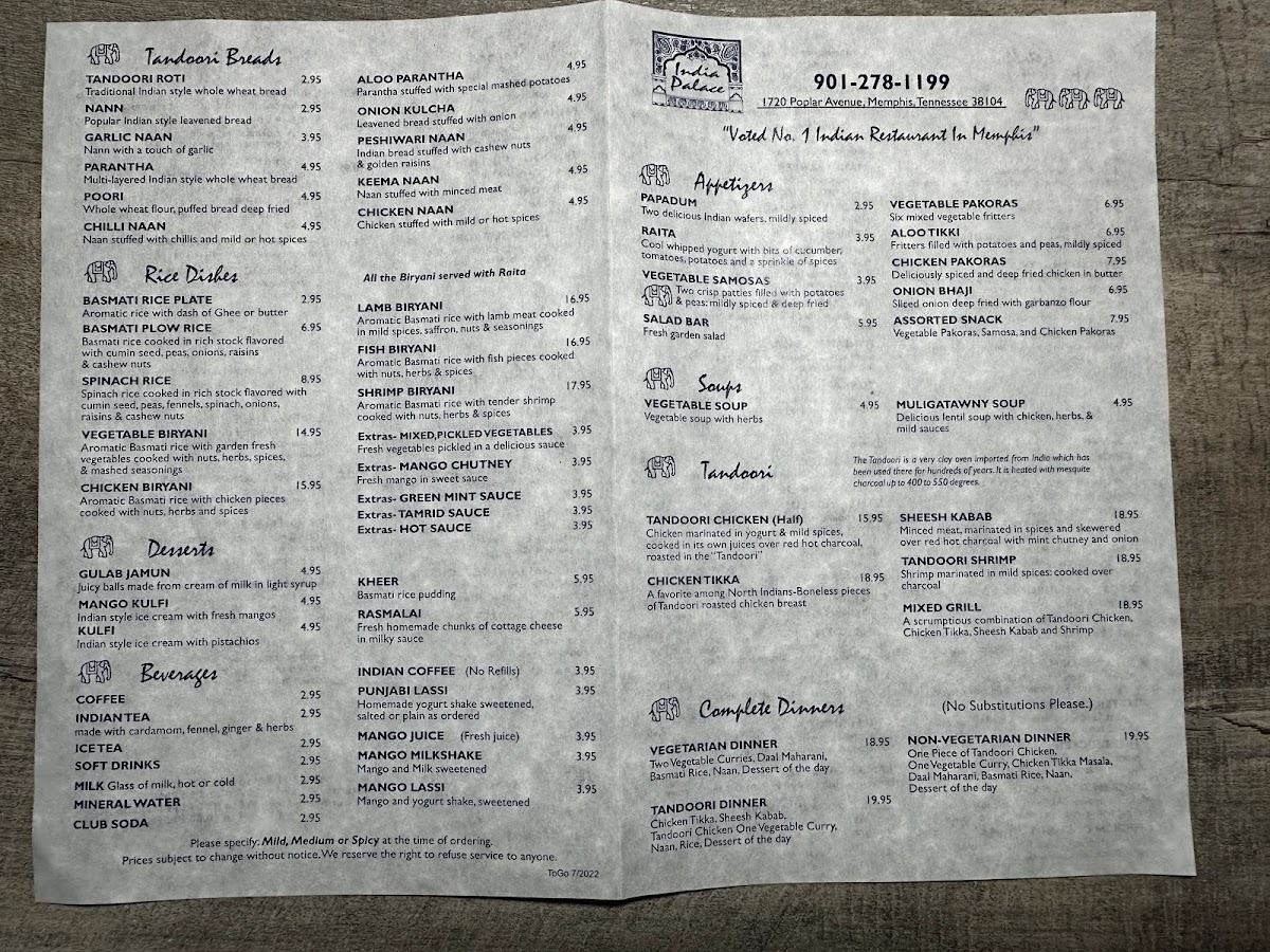 Menu India Palace-3