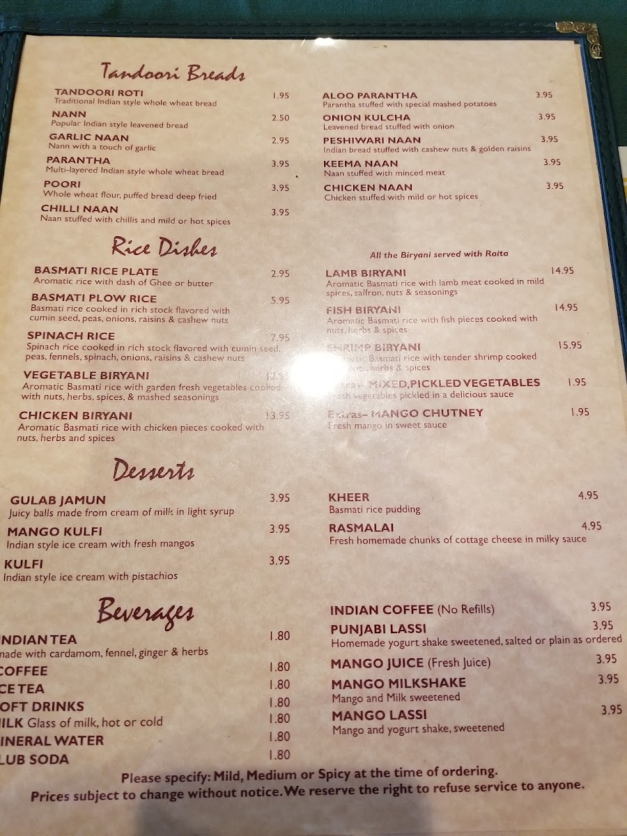 Menu India Palace-5