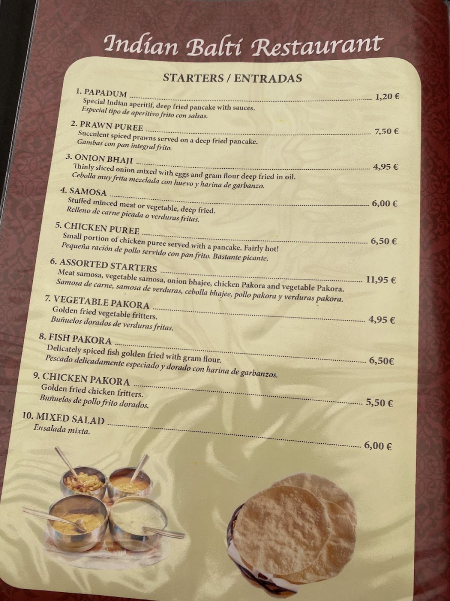 Menu Indian Balti Restaurant-4