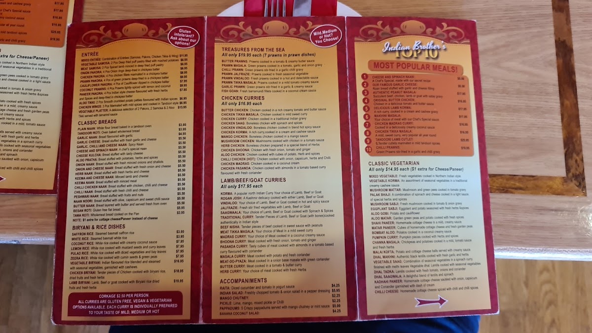 Menu Indian Brothers Morayfield-2