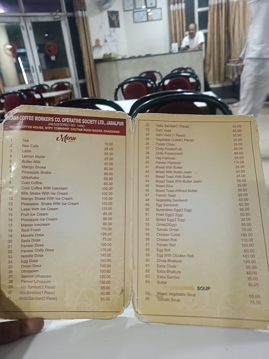 Menu Indian Coffee House-2