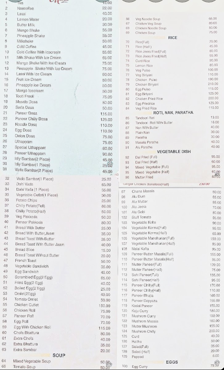 Menu Indian Coffee House-4
