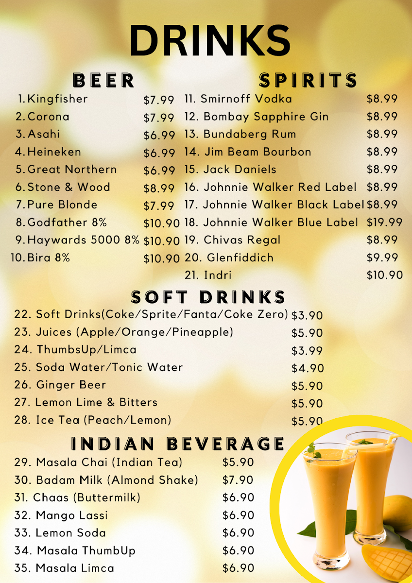 Menu Indian Corner Restaurant-1