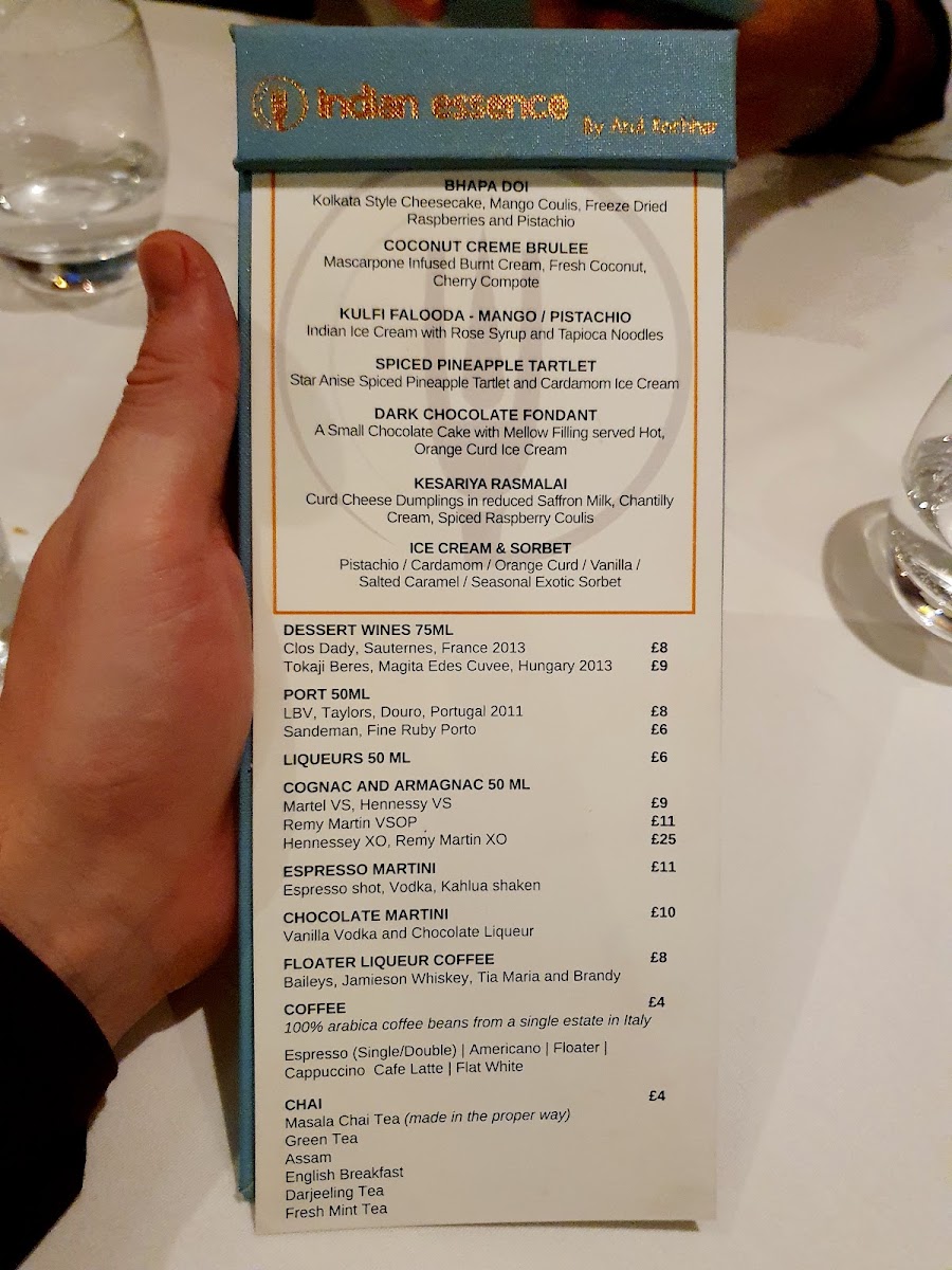 Menu Indian Essence By Atul Kochhar-3