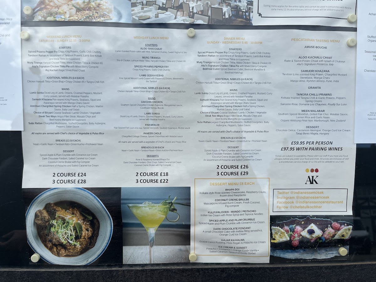 Menu Indian Essence By Atul Kochhar-5