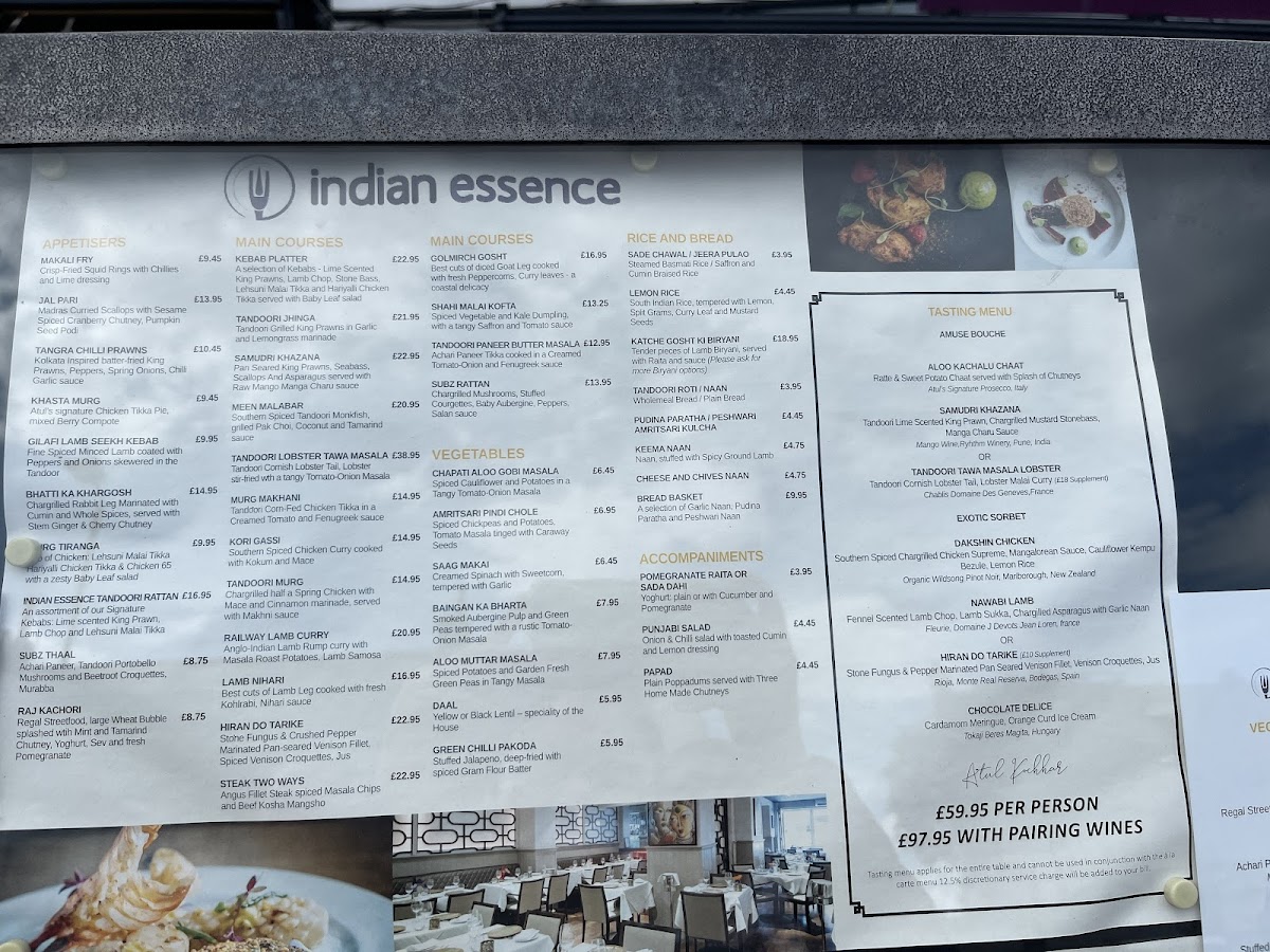 Menu Indian Essence By Atul Kochhar-6