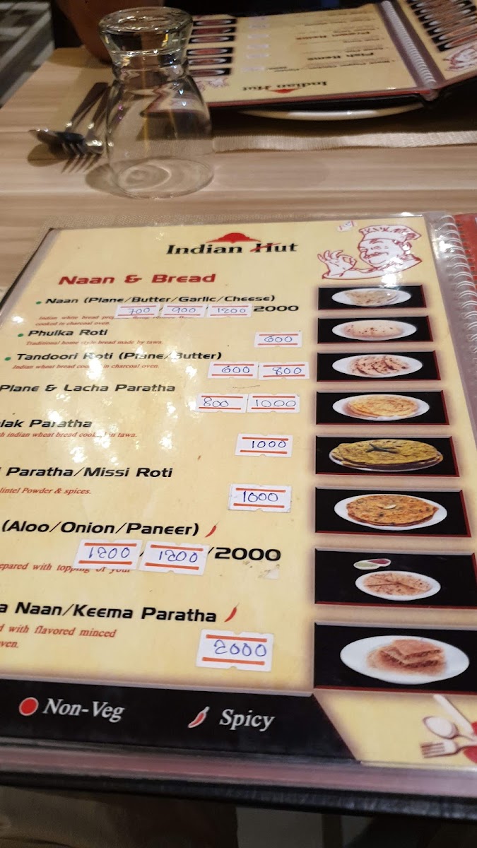 Menu Indian Hut Restaurant (Mandalay)-1