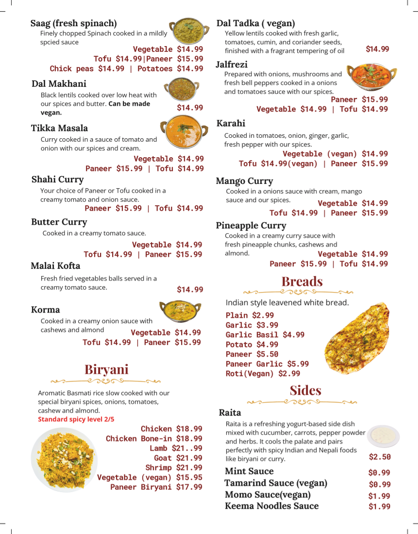 Menu Indian-Nepali Kitchen-2