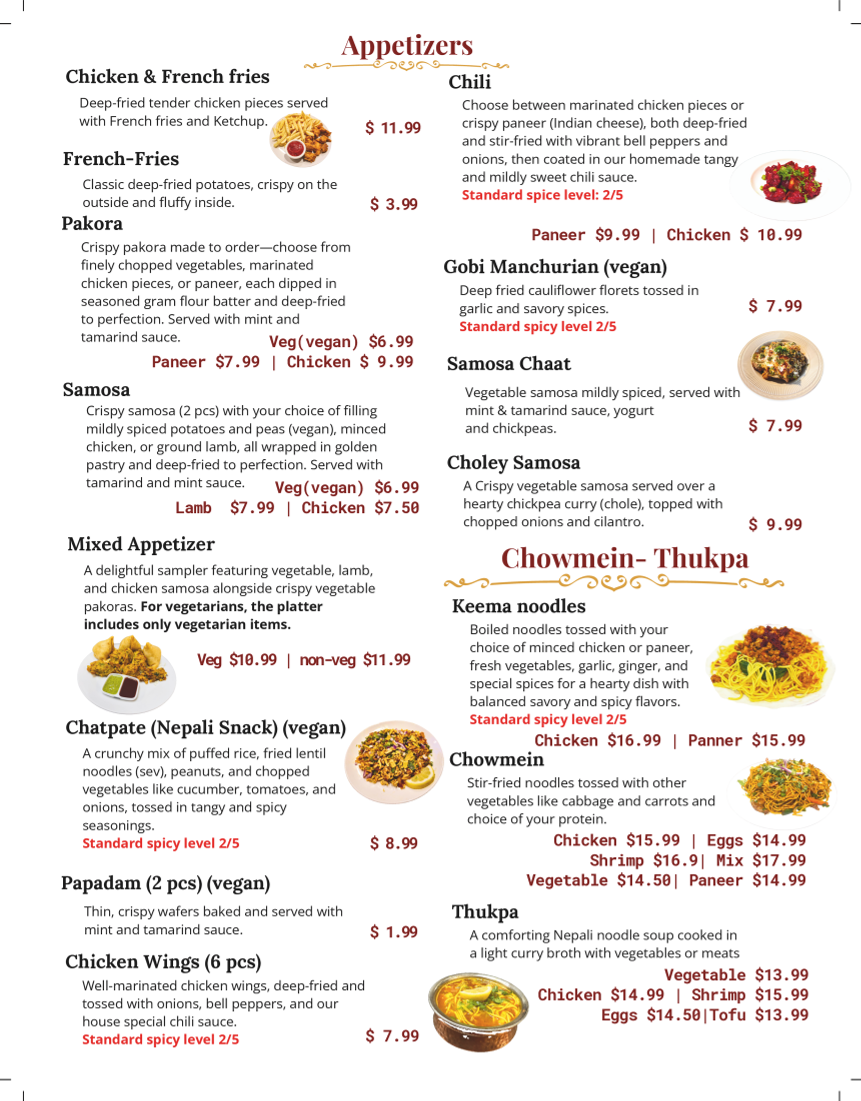 Menu Indian-Nepali Kitchen-3