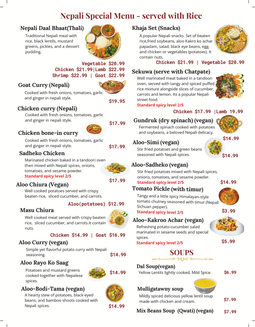 Menu Indian-Nepali Kitchen-5