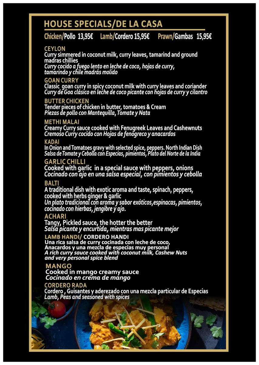 Menu Indian Ocean Carihuela - Indian Restaurant-6