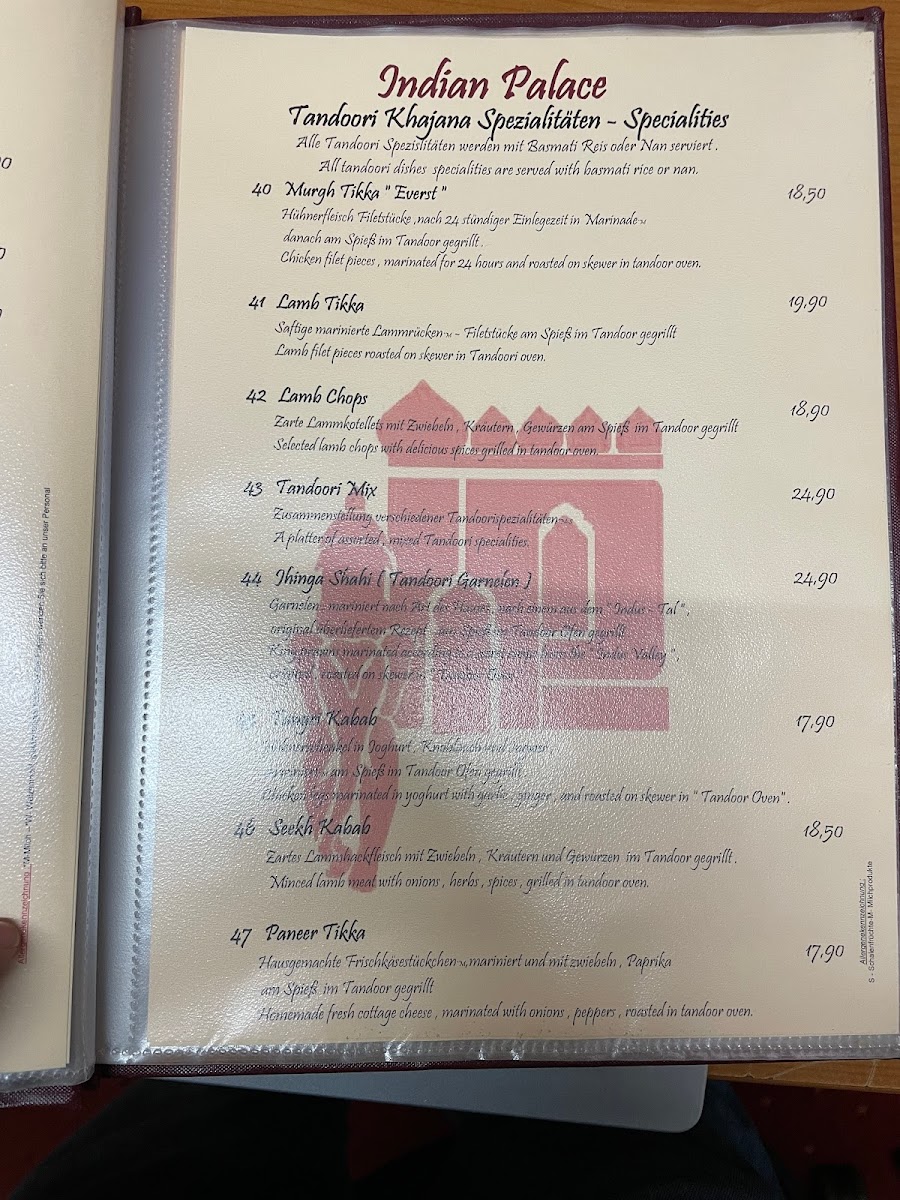 Menu Indian Palace Restaurant-6