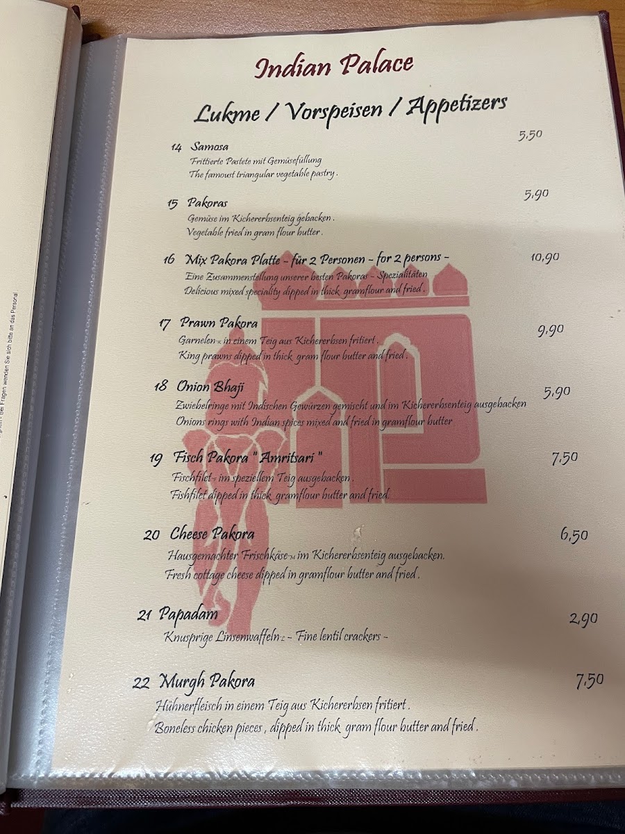 Menu Indian Palace Restaurant-7