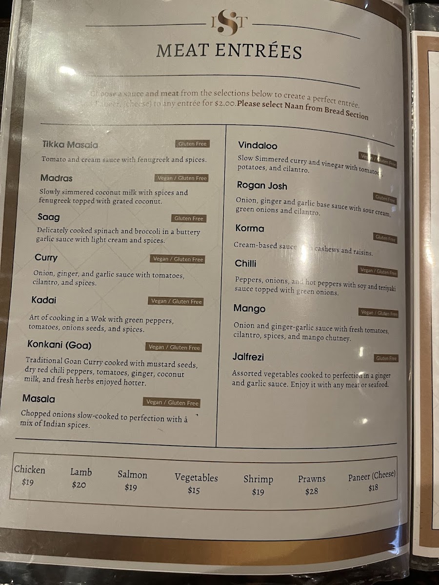 Menu Indian Spice Train-4