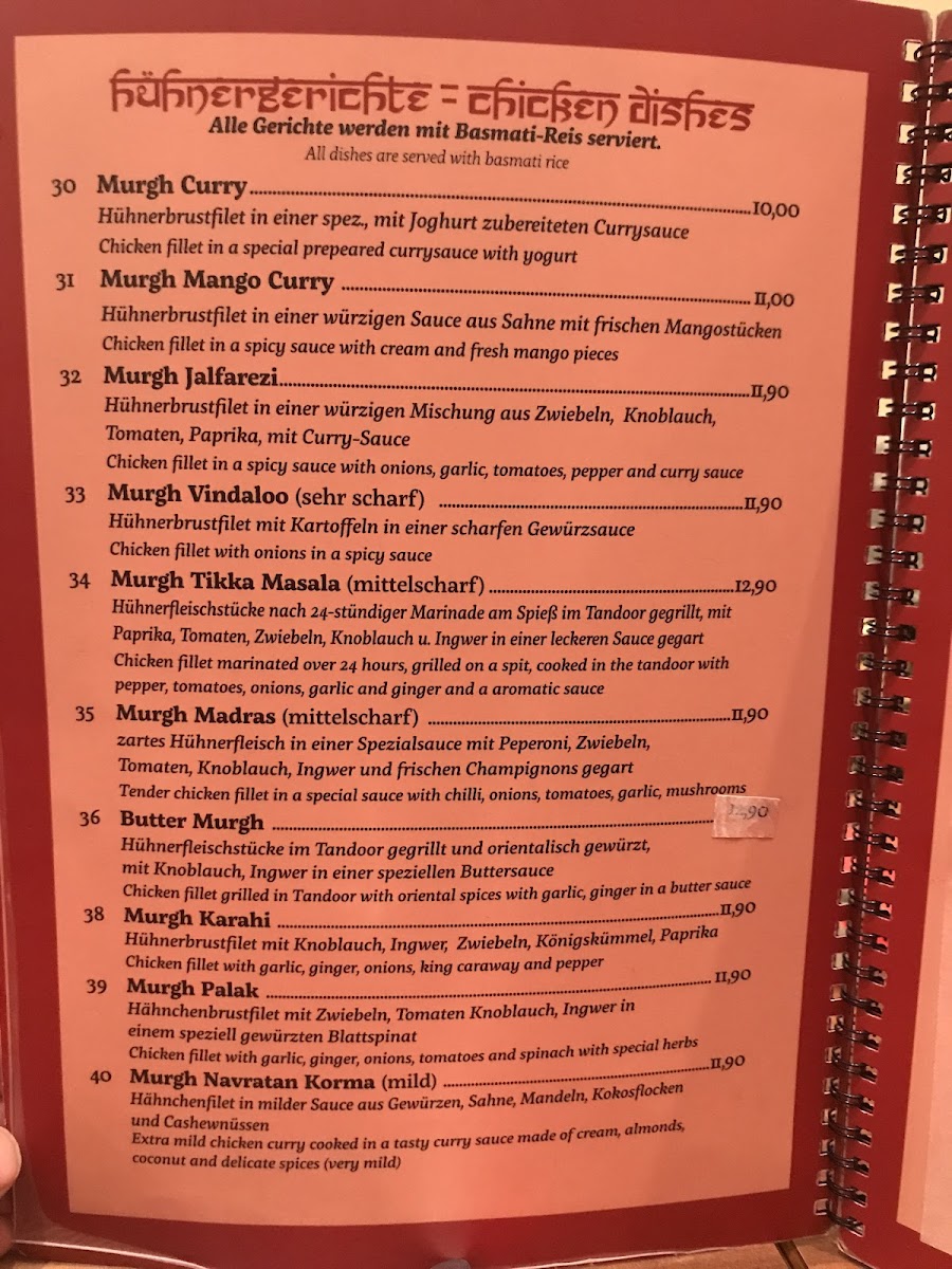 Menu Indian Tandoori Chilli Restaurant-10