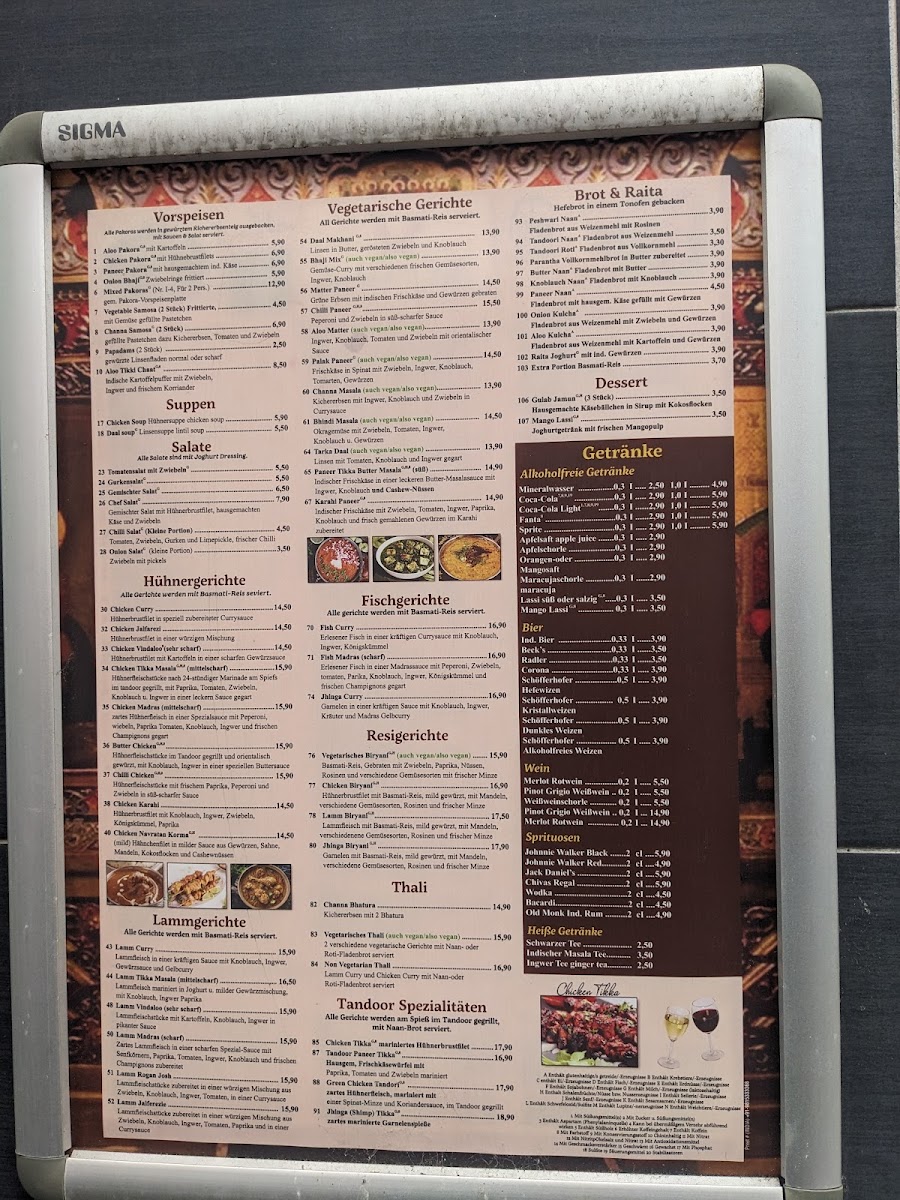 Menu Indian Tandoori Chilli Restaurant-2