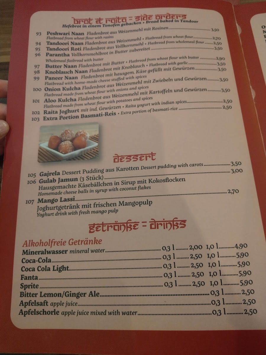 Menu Indian Tandoori Chilli Restaurant-5