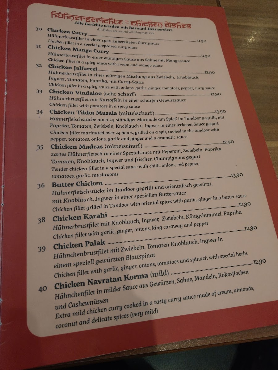 Menu Indian Tandoori Chilli Restaurant-7