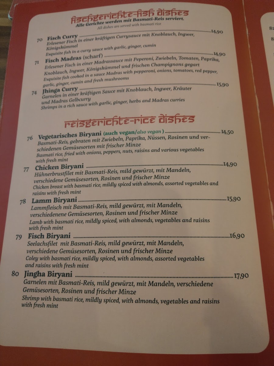 Menu Indian Tandoori Chilli Restaurant-9