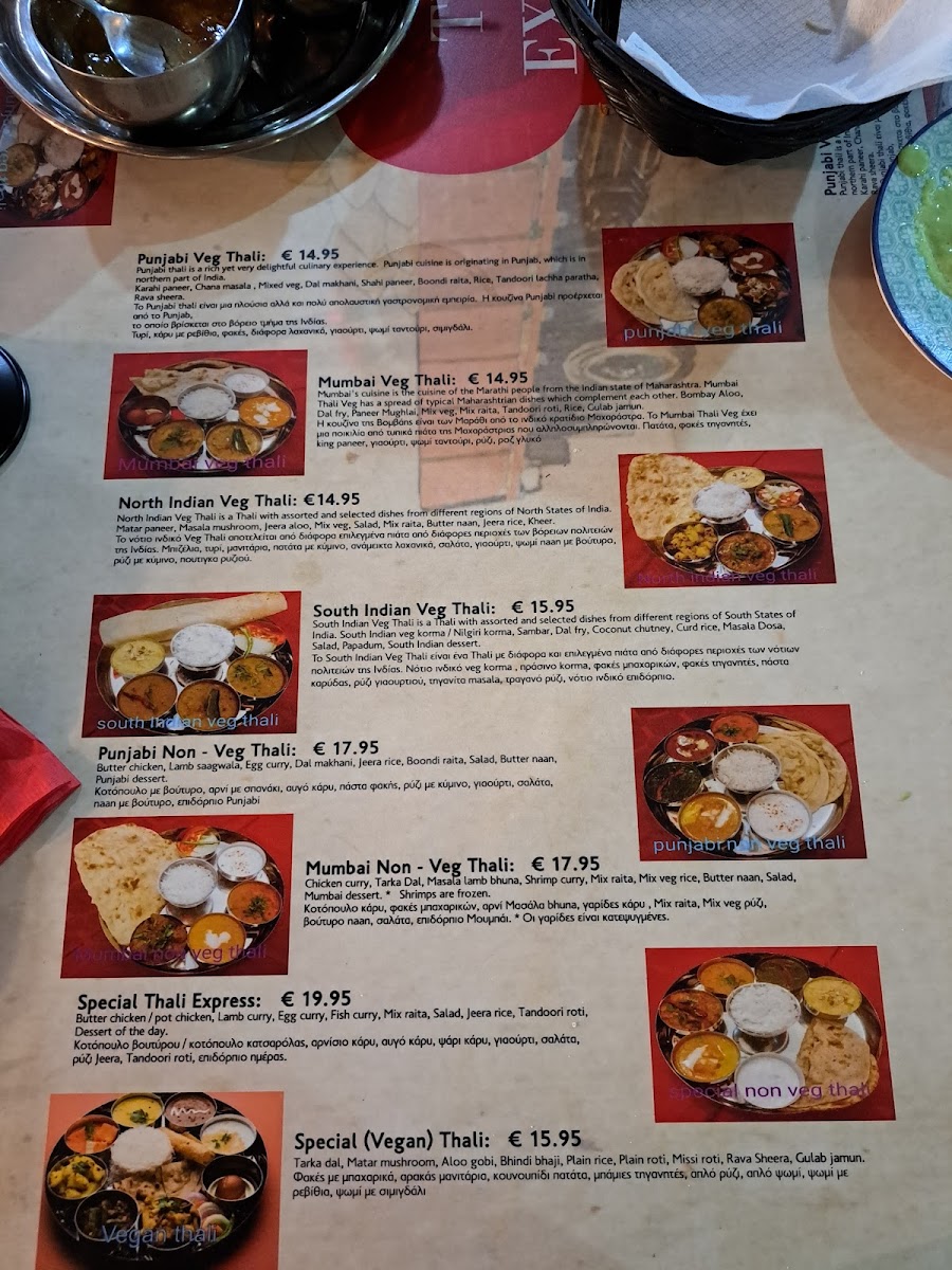 Menu Indian Thali Express-9