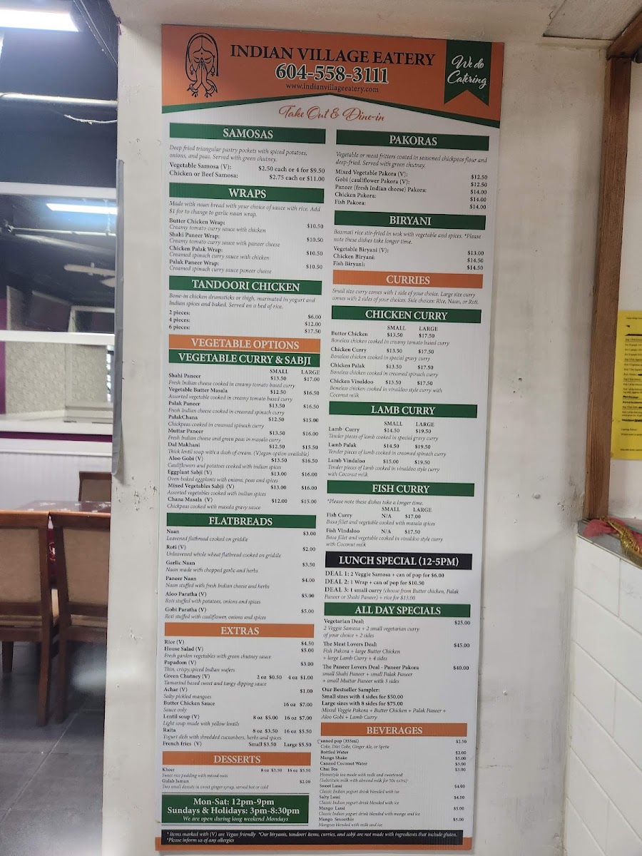 Menu Indian Village Eatery-6