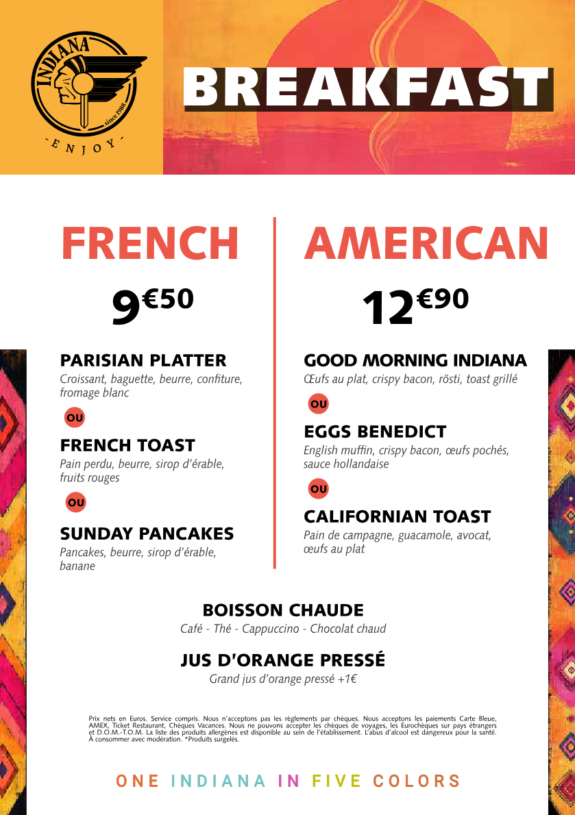 Menu Indiana Café - Les Halles-6