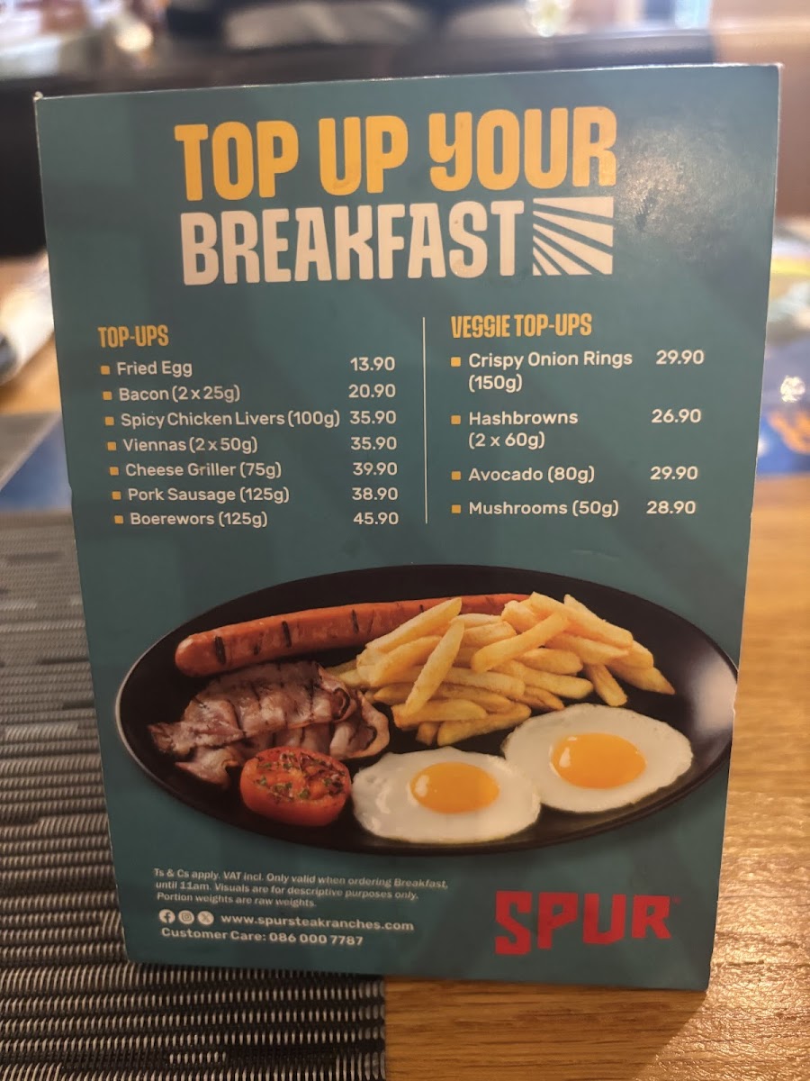 Menu Indiana Spur-8