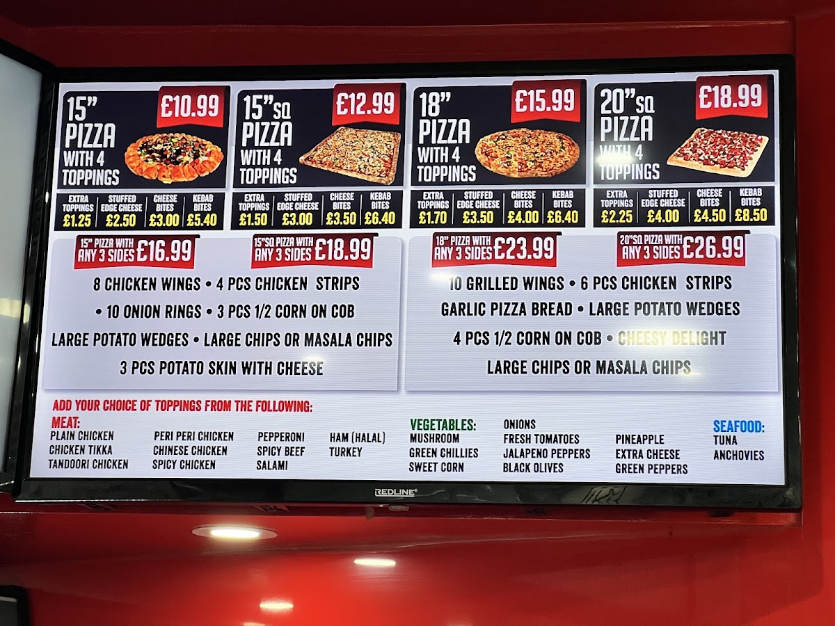 Menu Indiano Pizza (Leyton)-1