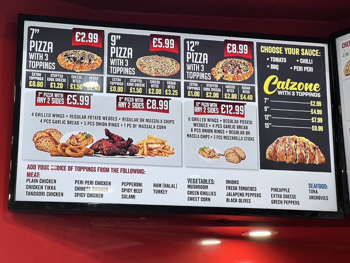 Menu Indiano Pizza (Leyton)-3