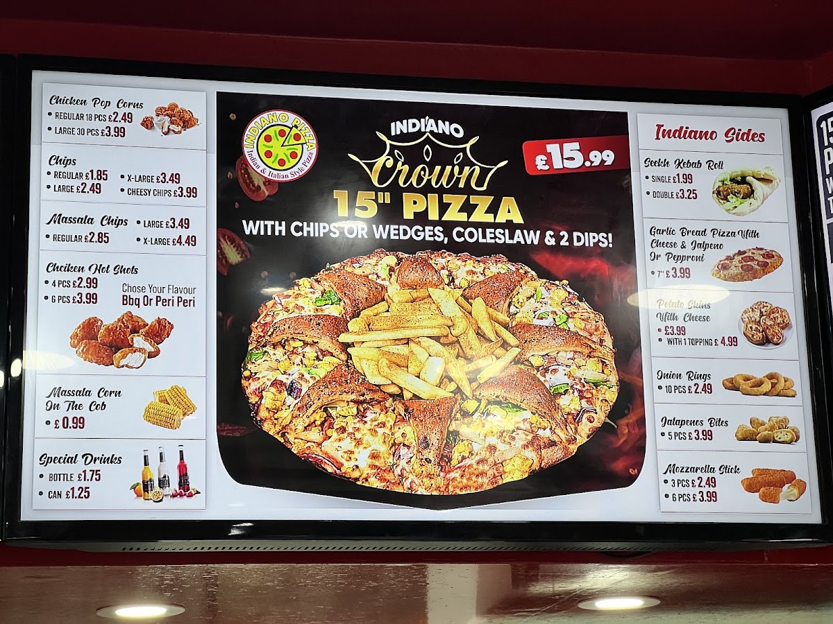 Menu Indiano Pizza (Leyton)-4