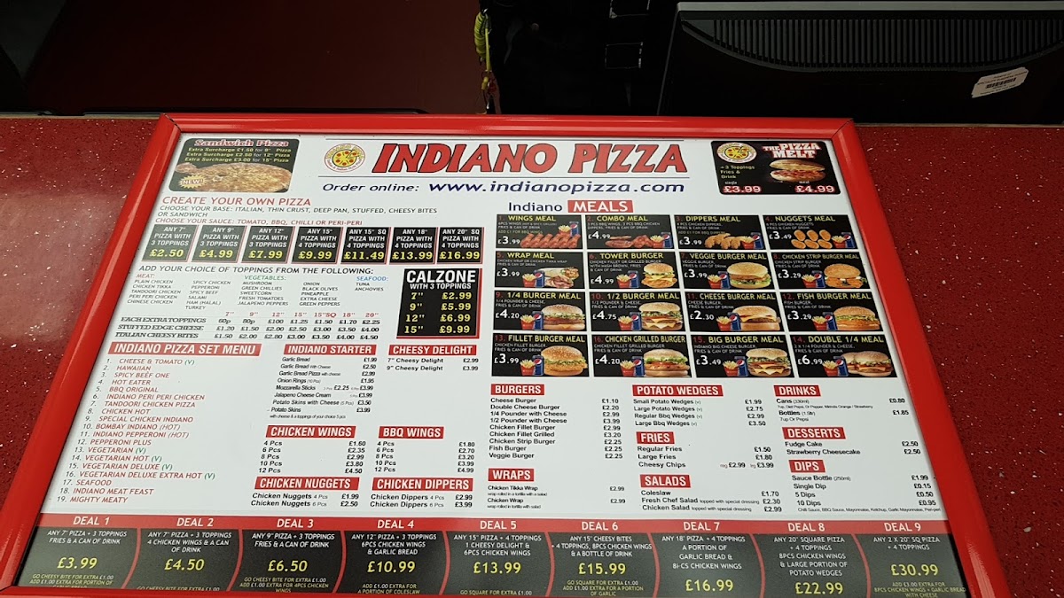 Menu Indiano Pizza (Leyton)-6