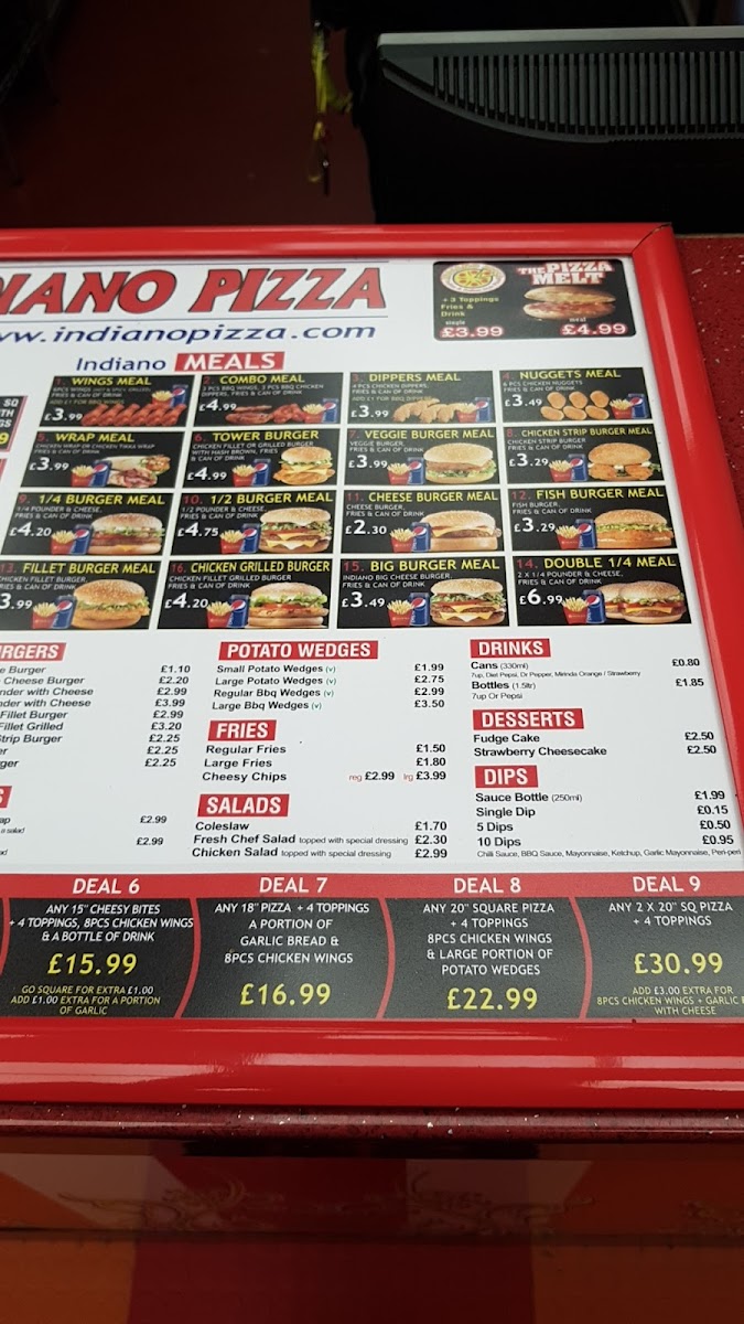 Menu Indiano Pizza (Leyton)-9