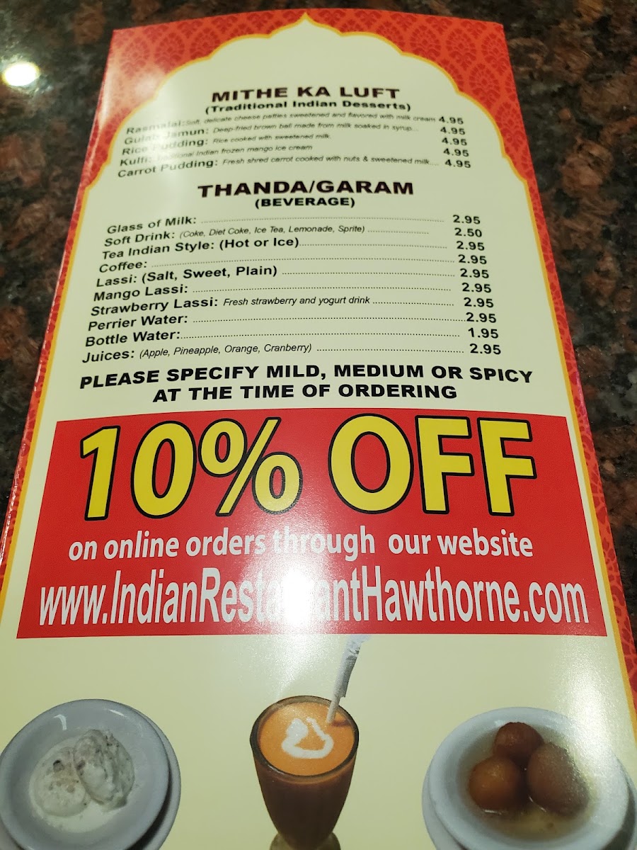Menu India's Tandoori Halal Restaurant-6