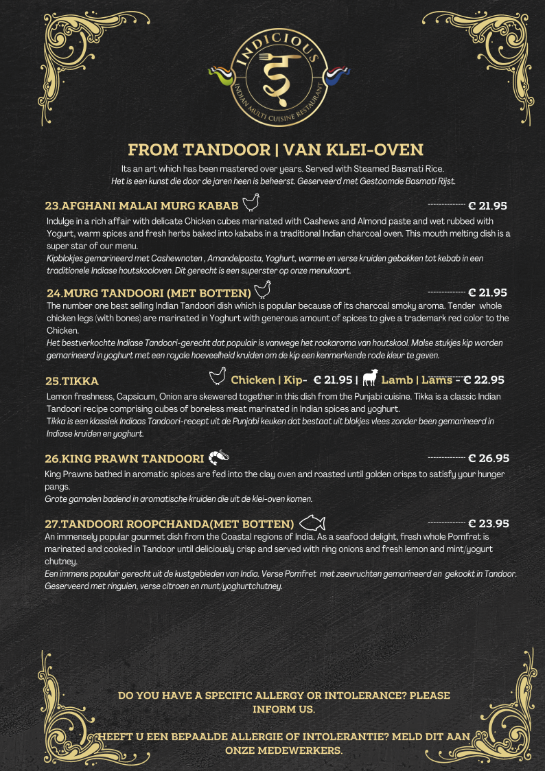 Menu Indicious - Indian Fine Dining Restaurant ????????-10
