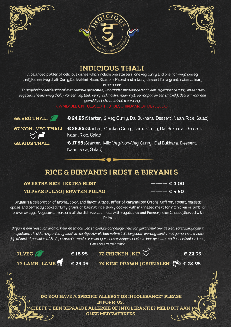Menu Indicious - Indian Fine Dining Restaurant ????????-7