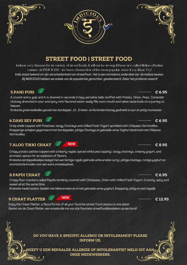 Menu Indicious - Indian Fine Dining Restaurant ????????-9