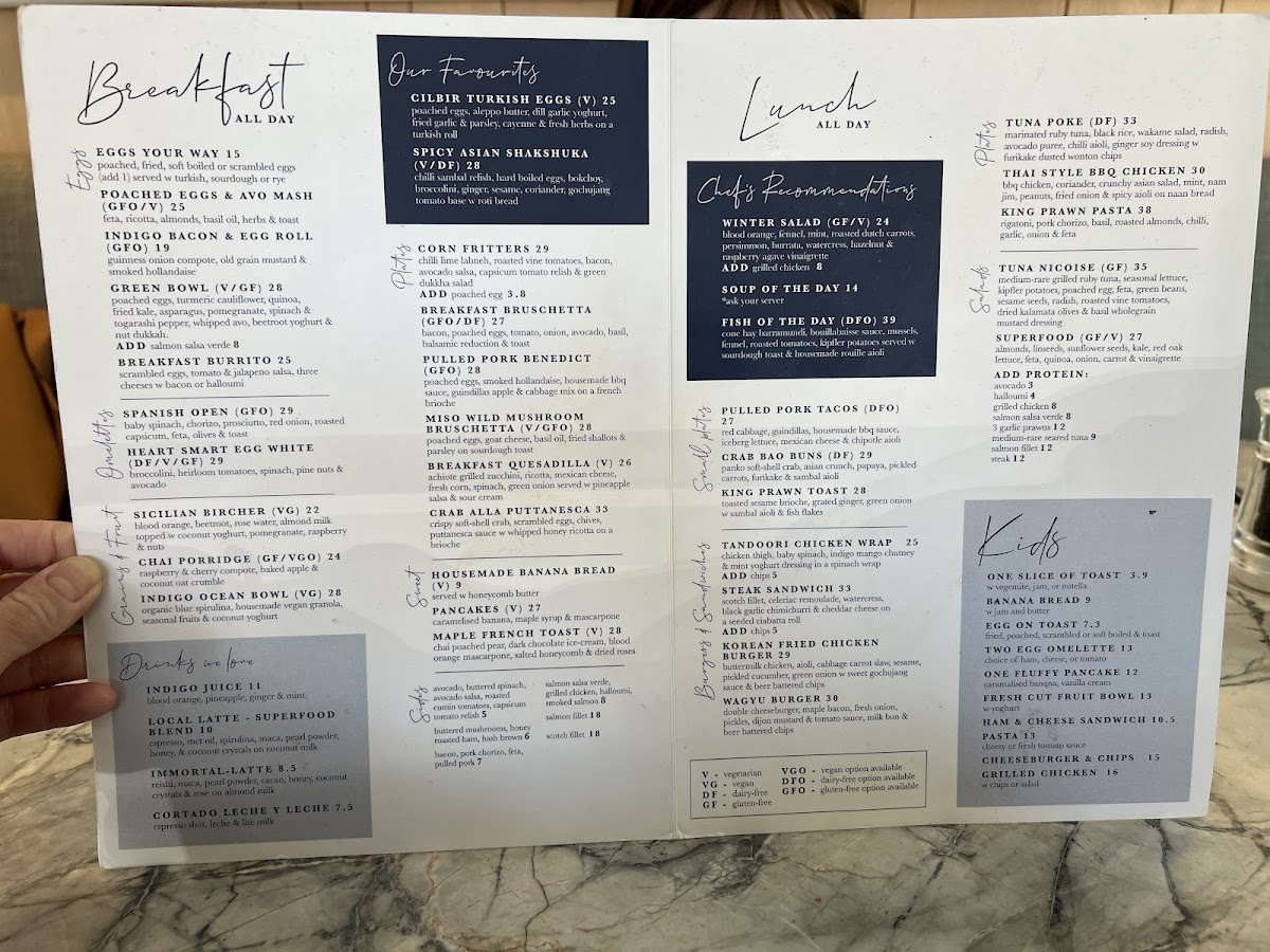Menu Indigo Double Bay-3