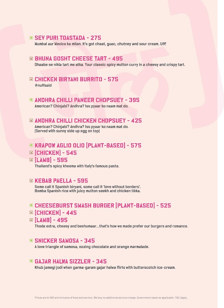 Menu Indiranagar Social-5