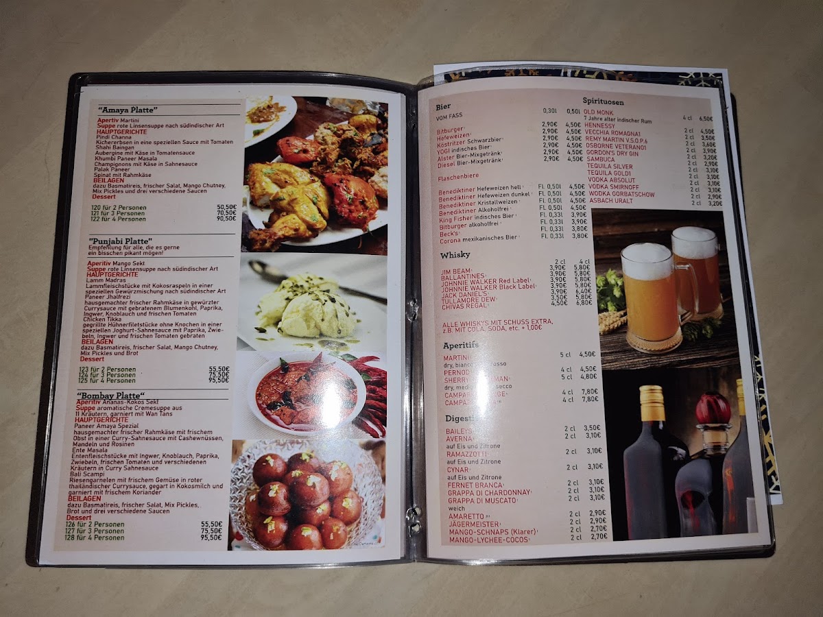Menu Indisches Restaurant Amaya Eberswalde-1