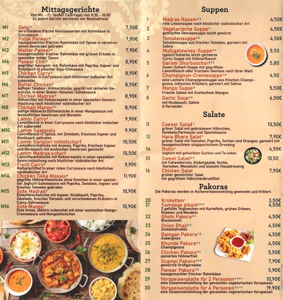 Menu Indisches Restaurant Amaya Eberswalde-6