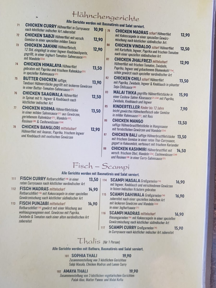 Menu Indisches Restaurant Amaya Eberswalde-8